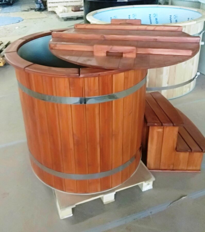 Round cold plunge tub/ bath for cold water therapy Ø120cm