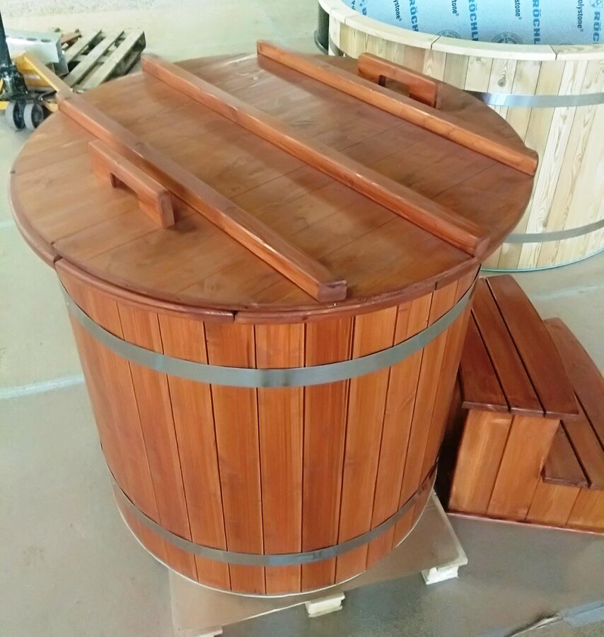 ARCTIC ROUND COLD PLUNGE TUB / BATH FOR COLD WATER THERAPY Ø100CM