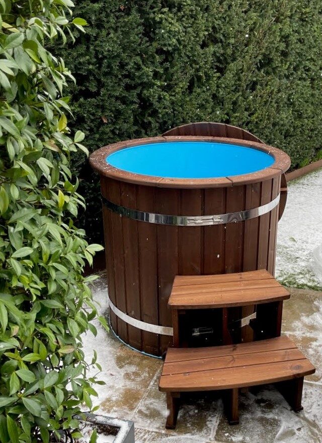 ARCTIC ROUND COLD PLUNGE TUB / BATH FOR COLD WATER THERAPY Ø100CM